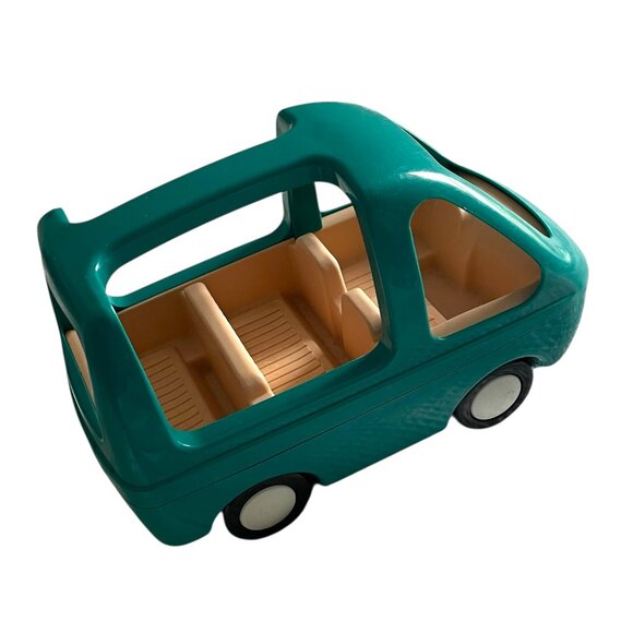 Vintage 90s Little Tikes Teal Green Mini Van For Dollhouse Family Car Vehicle - Picture 4 of 5
